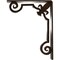 Ekena Millwork Fleur De Lis Wrought Iron Bracket, (Triple center brace), Antiqued Bronze 2"W x 7 1/2"D x 10"H BKTM02X07X10TFLABZ - alternate 2
